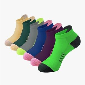 NEW Women's Athletic Ankle Socks 6 pack set size 9-11 Ankle No Show Low Cut